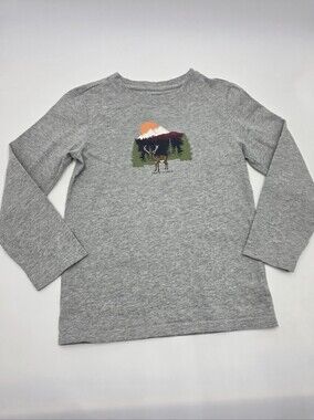 Janie and Jack boys' long-sleeved deer tee size 8